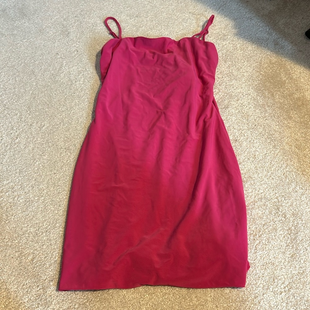 Bright pink fashion nova dress